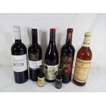 Wines - a collection of wines to include Monos Locos, Chile Merlot, a Shiraz Merlot by Rexmundi,