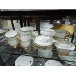 A good lot of 21 pieces of Plant Royal Tuscan china comprising plates, cups, saucers and similar,