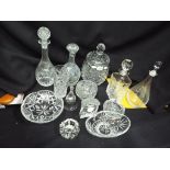A quantity of good quality crystal and glassware to include Edinburgh crystal, decanters,