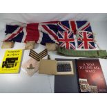 A lot to include a collection of military related items comprising a book entitled Mission to Burma