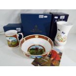 A Royal Worcester golfing presentation bowl,