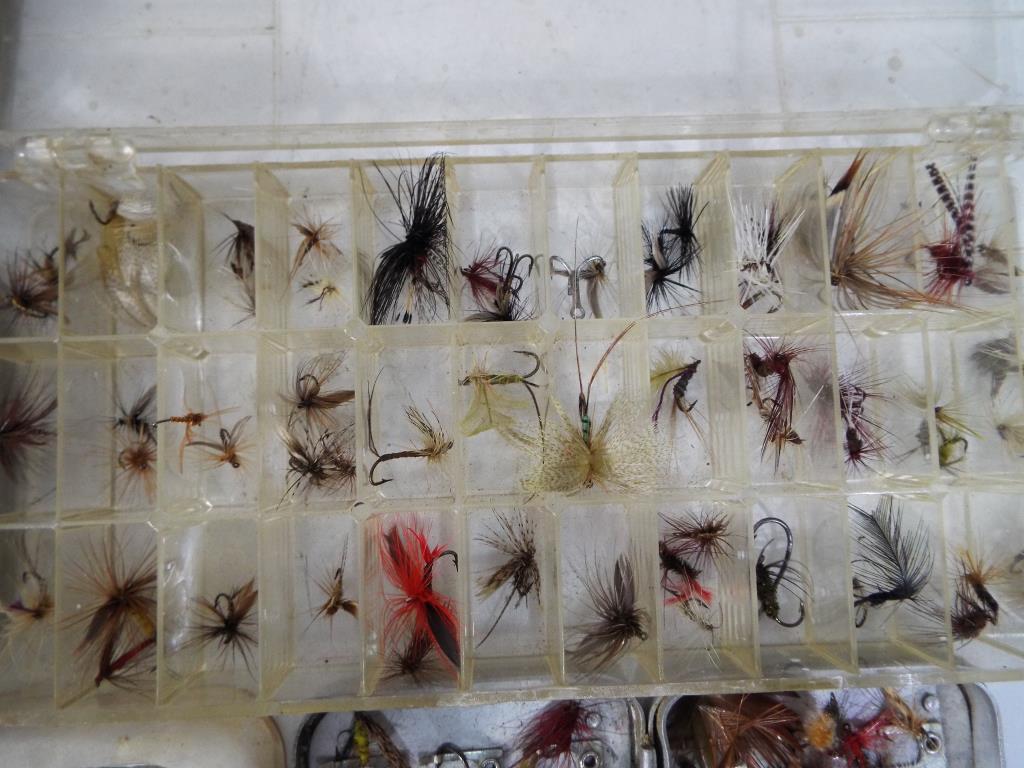 Angling - five cases containing a quantity of fishing flies. - Image 5 of 6