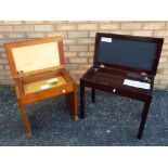 Two piano stools