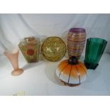 A quantity of decorative art glass,