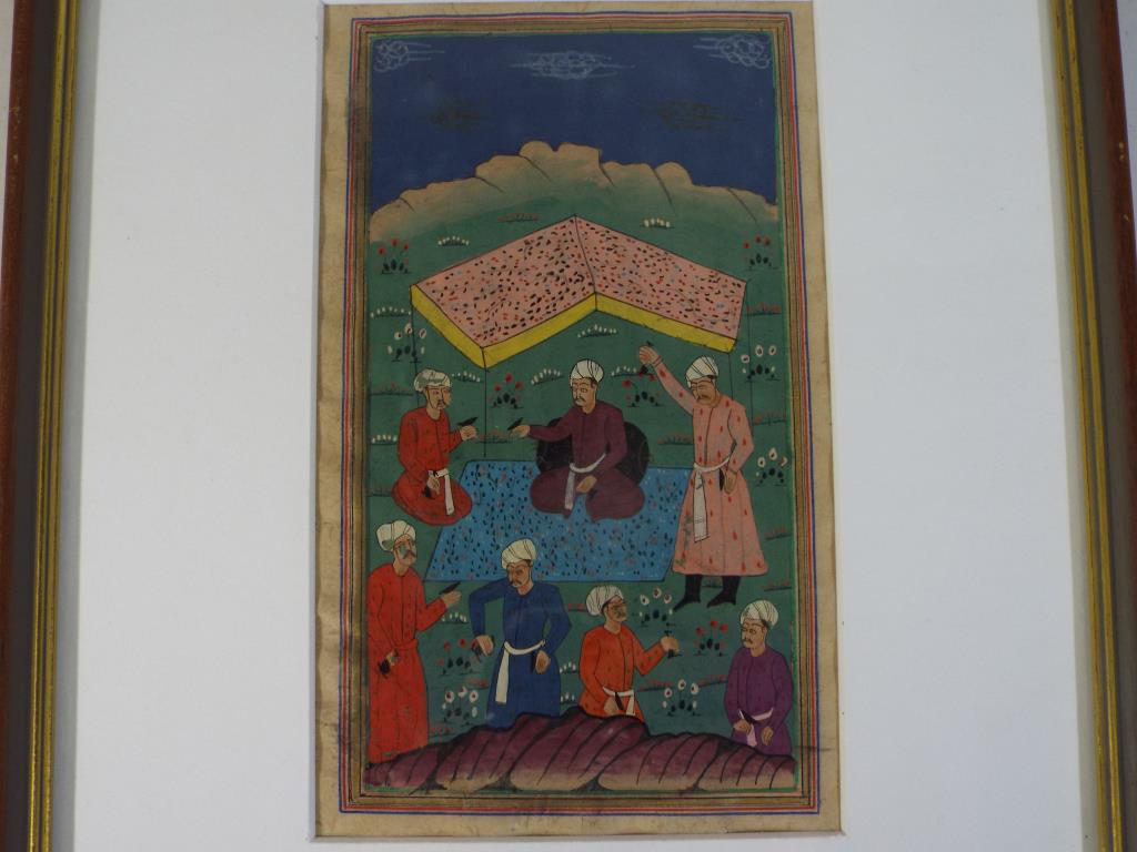 Asian art - a painting in Safavid Persian-style,