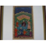 Asian art - a painting in Safavid Persian-style,