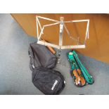 A beginner's violin and bow n protective case,