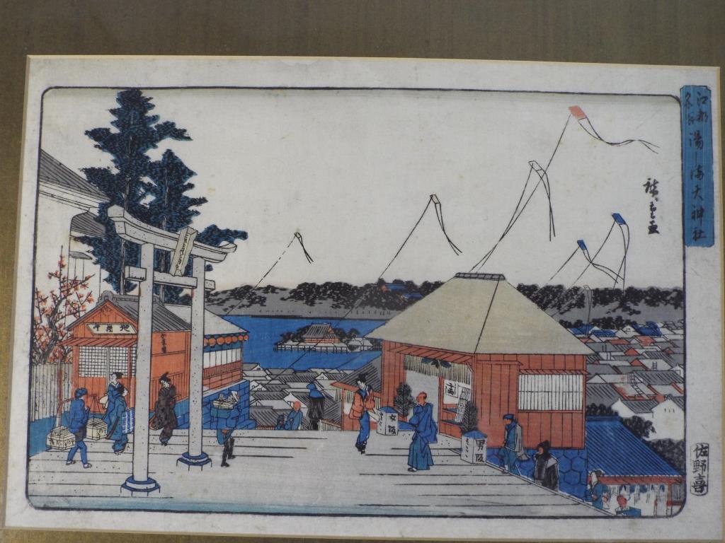 Japanese Art - an original woodblock print by Hiroshige 1797 - 1858,