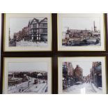 Brenda Shaw - four colour prints, scenes of Warrington, Cheshire, issued in limited editions of 500,