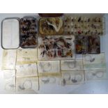 Angling - five cases containing a quantity of fishing flies.