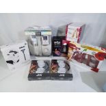 Unused Retail Stock - a mixed lot to include a Gillette Rouge One, two sets of JVC headphones,