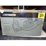 A JCB Site Master circular saw, unused, unboxed, serial #JCBS CS235, Est £30 - £50.