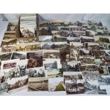 In excess of 500 early-mid period UK topographical postcards to include real photos,