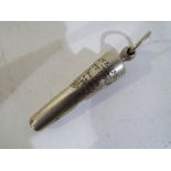 A Liverpool City Police whistle by J. Hudson & Co, marked 13.