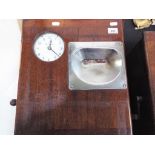 A mahogany cased Time Recorder, the dial marked Simplex,