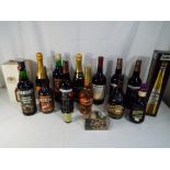 A lot to include a quantity of alcoholic beverages, to include Sherry, Cherry Brandy, Grand Mariner,