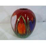 An Anita Harris Crocus vase signed in gold, approximate height 18 cm (h).
