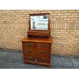 A dressing table / chest, two over two drawers,