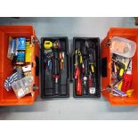 Two tool boxes containing a quantity of tools and similar [2].