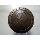 George III Twopence 1797, obverse with draped bust right,