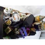 A good mixed lot to include a Tecknet, a pair of Prinz 3x30 binoculars, large German ceramic steins,