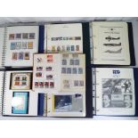 Philately - a box to include seven separate collections for Christmas, RAF, Railways, Aviation,