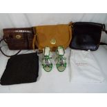 Four lady's handbags, two marked Mulberry,