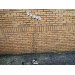 A good quality floor lamp with five stem lights approx 174cm (h)