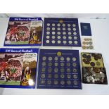 A FA Cup Centenary 1872 - 1972 coin-medal collection and a John Players vintage cigarette tin