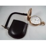 A gentleman's 9 carat gold cased full hunter pocket watch,