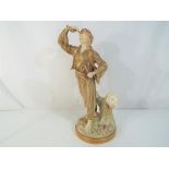 Royal Worcester - A Royal Worcester figurine Chunguin Indian Snake Charmer, date mark for 1893,