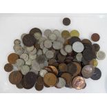 A quantity of UK and Foreign coins to include pre and post decimalisation Est £20 - £40