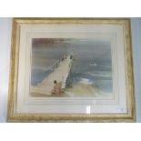 Sir William Russell Flint (1880-1969) - a colourd print entitled 'Northern Waters' issued in a