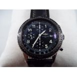 Breitling - a gentleman's stainless steel Breitling Aviastar Automatic Chronograph wristwatch dated