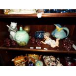 A good mixed lot to include a Piano Baby, a Nao figurine of a panda bear, ten Asian Buddhas,