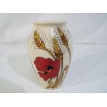 Moorcroft Pottery - a Moorcroft Pottery vase decorated in the Poppy pattern, approx 13.