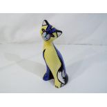 Lorna Bailey - a Lorna Bailey blue and yellow cat named Andy