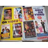 Two large advertising posters, measuring approximately 152 cm x 100 cm.