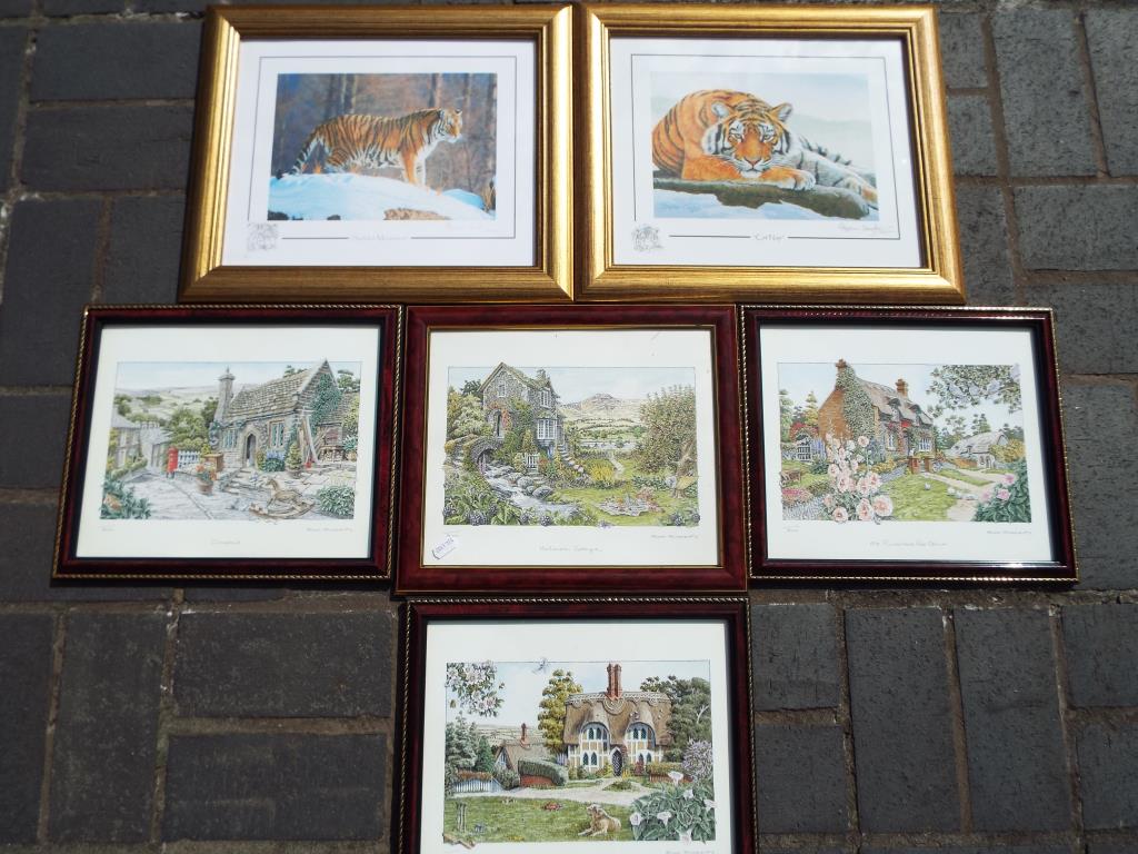 Two limited edition prints by Stephen Gayford, framed and glazed,
