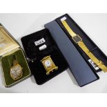 A Montine 25 jewel incabloc wristwatch with a rolled gold gate bracelet / strap,