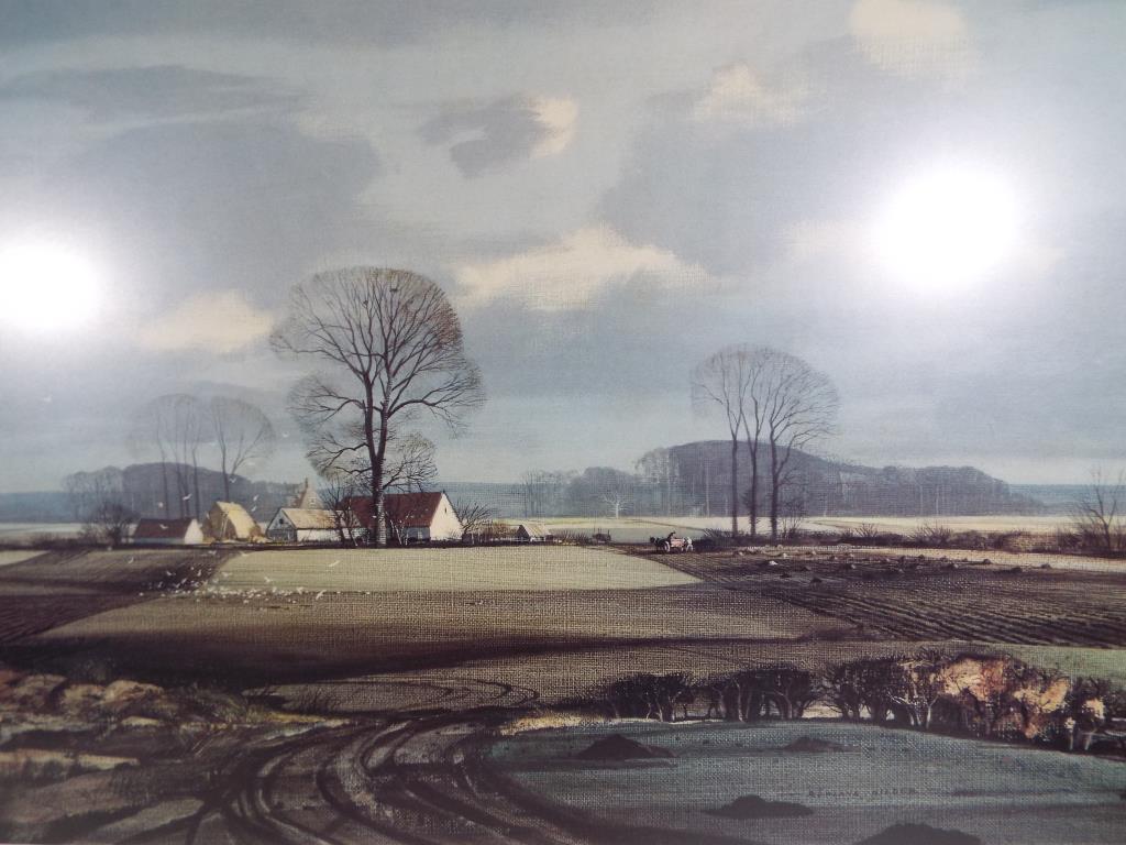 Rowland Hilder - a limited edition print depicting a rural scene,