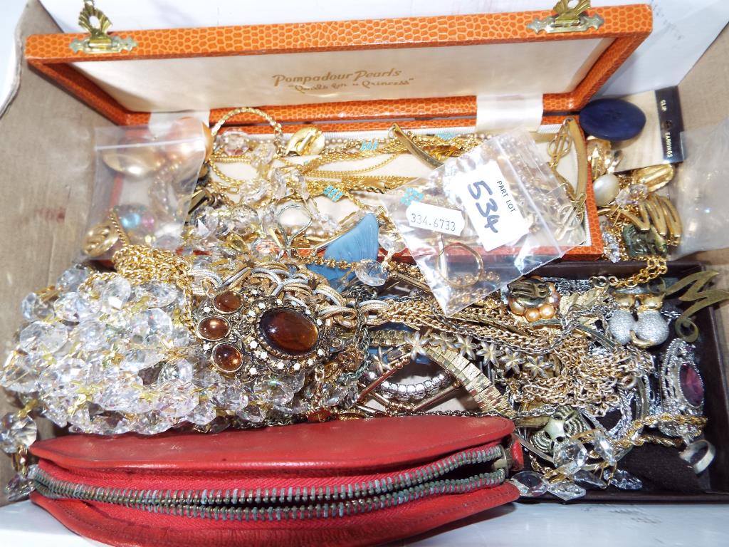A good mixed lot of predominantly vintage costume jewellery to include necklaces, paired earrings,