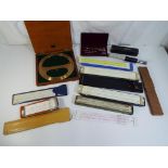 A lot to include an Otis King patent calculator model K in original box,