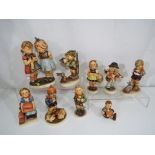 Nine Hummel figurines by Goebel (qty)