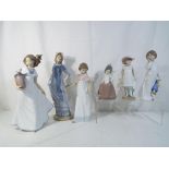 Nao - six ceramic figurines by Nao largest approx 31cm (h) Est £30 - £50