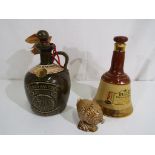 Whisky - a ceramic decanter 12 year old Scotch whisky 75 cl 43% volume,