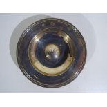A small silver hallmarked modern Armada dish London assay, maker's mark RC,