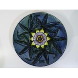 Moorcroft Pottery - A large 1992 Moorcroft pottery Year Plate decorated with passion flower,