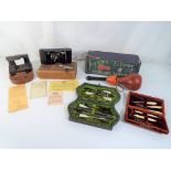 A mixed lot of vintage items to include a coronet, a folding pocket camera, a bullfinch hole punch,