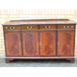 A good quality sideboard measuring approximately 88 cm x 155 cm x 43 cm.